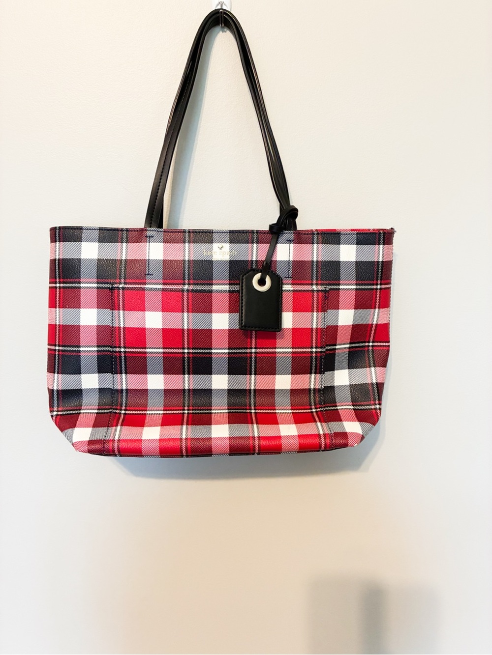 Kate Spade New York Hyde Lane Plaid Riley Tote